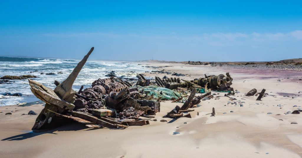 Shipwreck on the Skeleton Coast ,Namibia