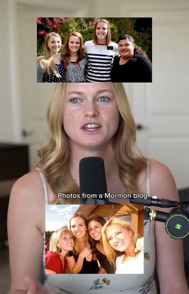 Alyssa showcasing how Mormon usually look alike.