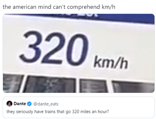 Speed in km/hr