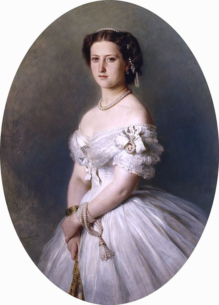 Portrait by Franz Xaver Winterhalter (1865) of Princess Helena