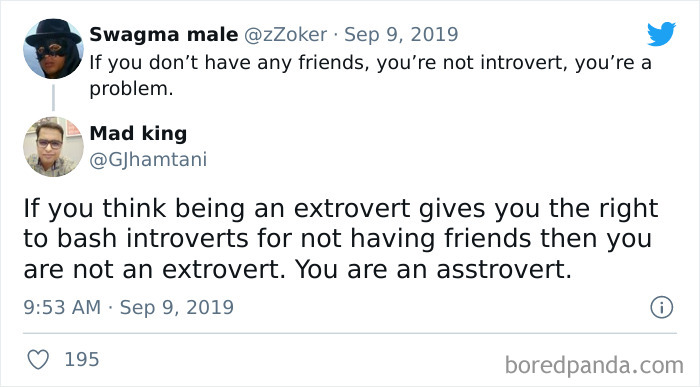 Introverts vs extrovert