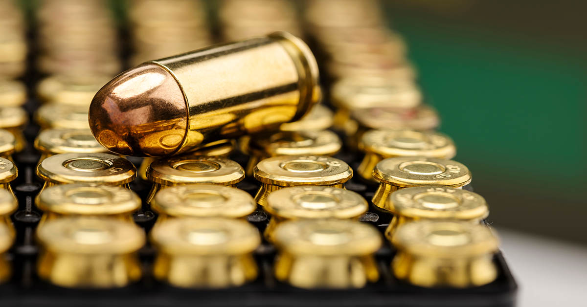 bullets, ammunition in storage case