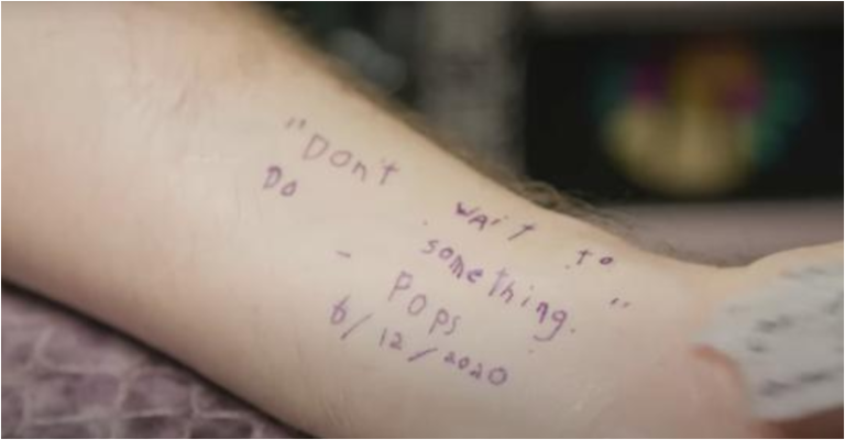 Golfer has the last thing his dad ever wrote tattooed on his arm. Then he played in the Masters - Featured image