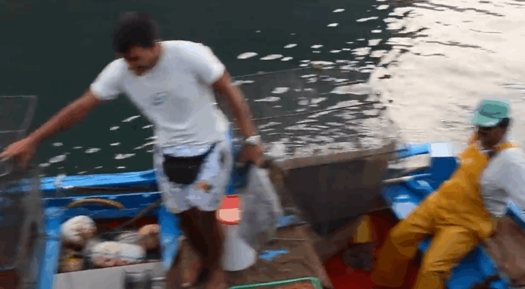 men on a boat