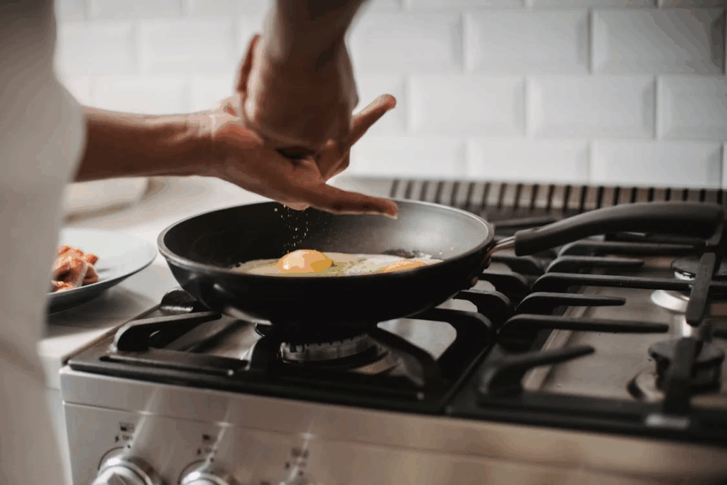 salting an egg