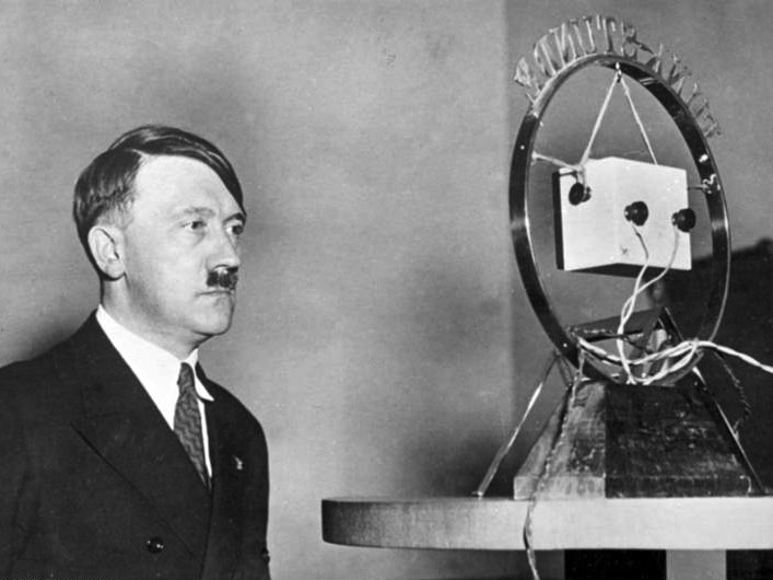 ADN-ZB: Fascist Germany 1933-1945. On January 30, 1933, Reich President Paul von Hindenburg appoints Adolf Hitler as Reichskanzler. On February 1, the new Reichskanzler Hitler (in picture) addresses the German nation in a call of t
