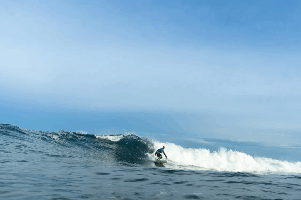 man surfing wave