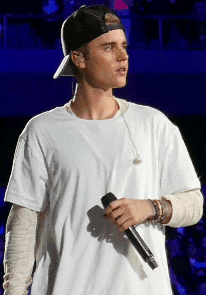justin Bieber on stage