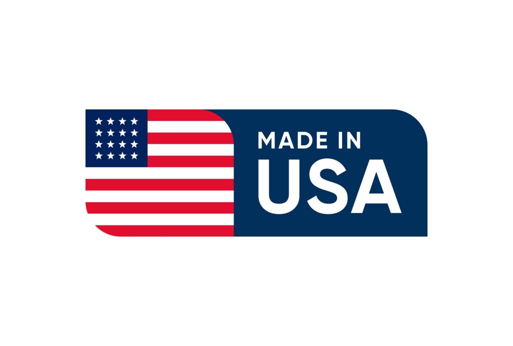 Made In USA. Label Banner icon design