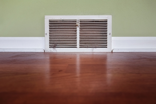 air vent on wall