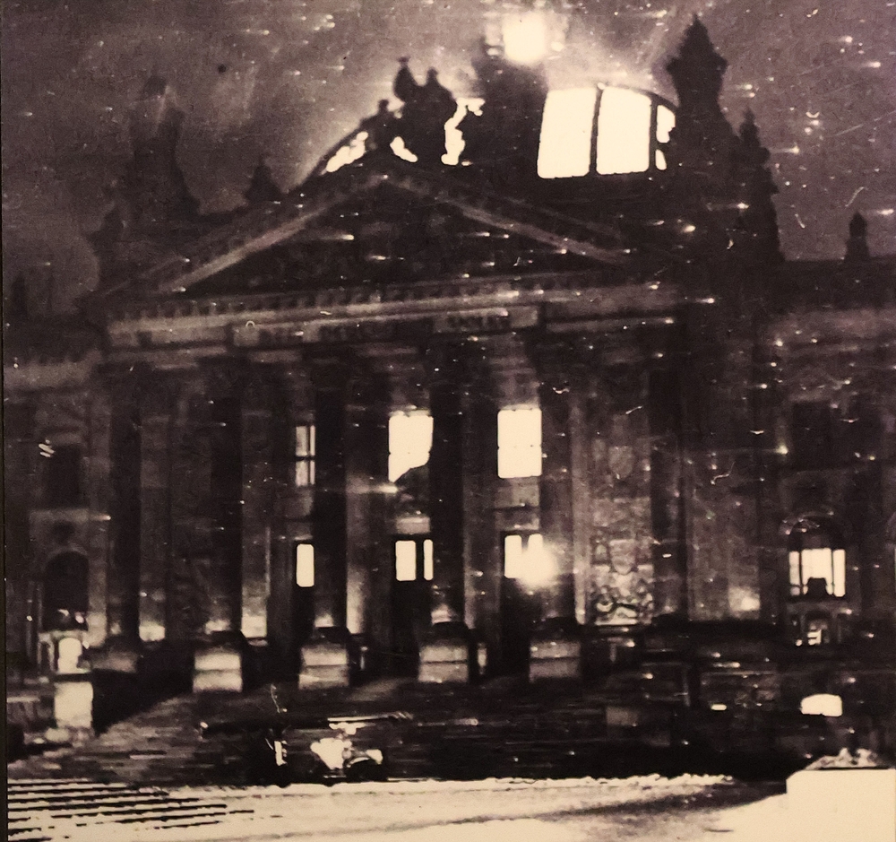 MONTREAL QUEBEC CANADA 11 15 23: The Nazis and their coalition partners used the burning of the Reichstag on February 27, 1933, as the pretext for emergency legislation that ultimately paved 