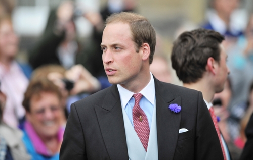 Alnwick England - June 22 2013 Prince William attends the wedding of Thomas Van Straubenzee and Lady Melissa Percy, Alnwick, Saturday 22nd June 2013