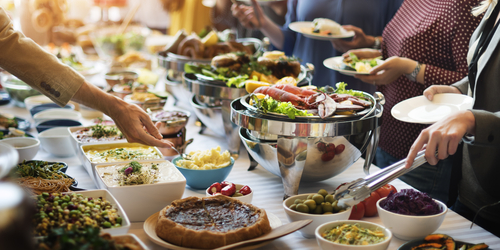 Food Buffet Catering Dining Eating Party Sharing Concept