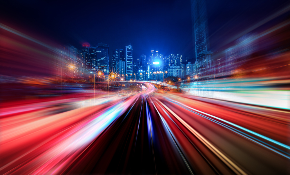 Abstract Motion Blur City
