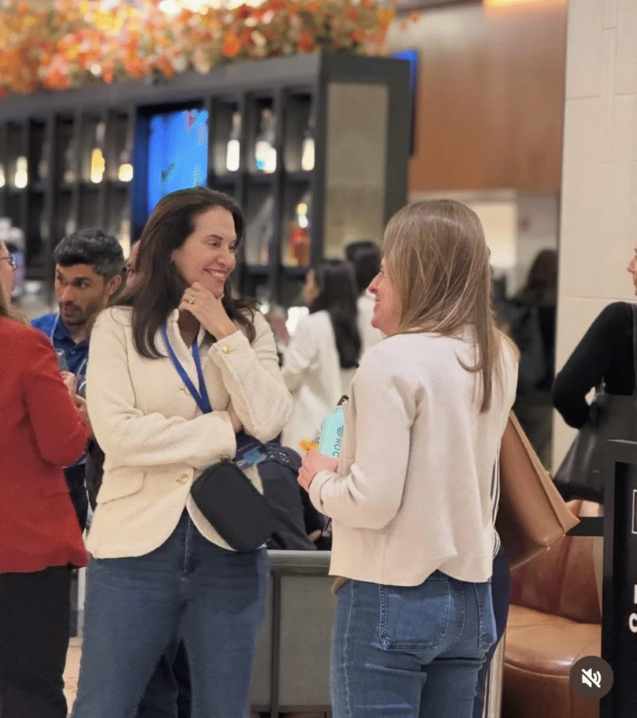 image of 3 people talking