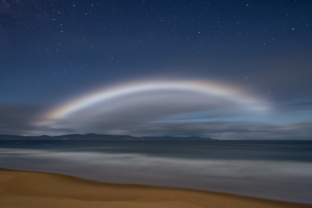 Moonbow or nocturnal rainbow