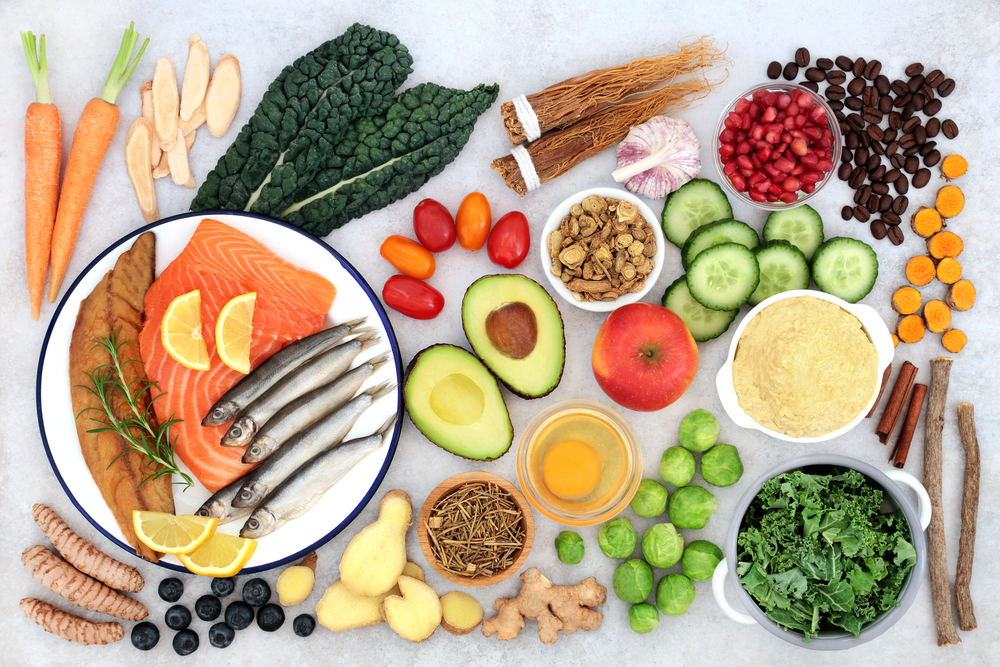Health food for asthma & respiratory diseases including, shortness of breath, wheezing & COPD with herb and spice used in Chinese herbal medicine, high in protein, omega 3, antioxidants & vitamins.