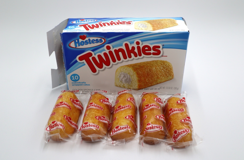 Norway 23 june 2024: Hostess Twinkies brand product pack on white background