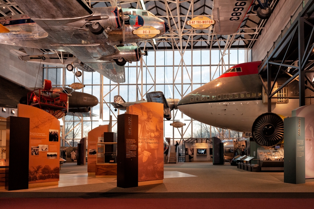 WASHINGTON DC, USA - January 10, 2011. Inside the Smithsonian National Air and Space Museum at the Smithsonian Institute, Washington DC