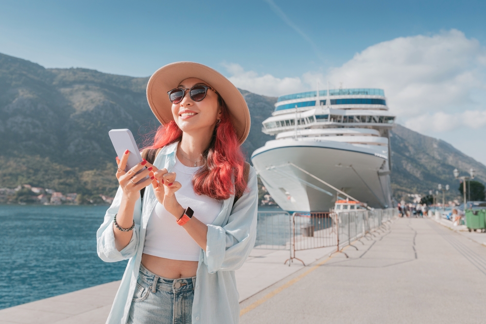 woman on cruise