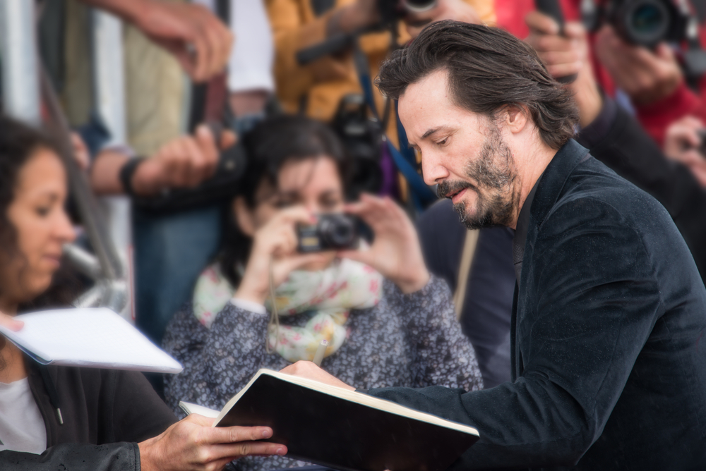 LOS ANGELES - FEB 4: Keanu Reeves at the 2024 Saturn Awards at the Burbank Convention Center on February 4, 2024 in Burbank, CA
