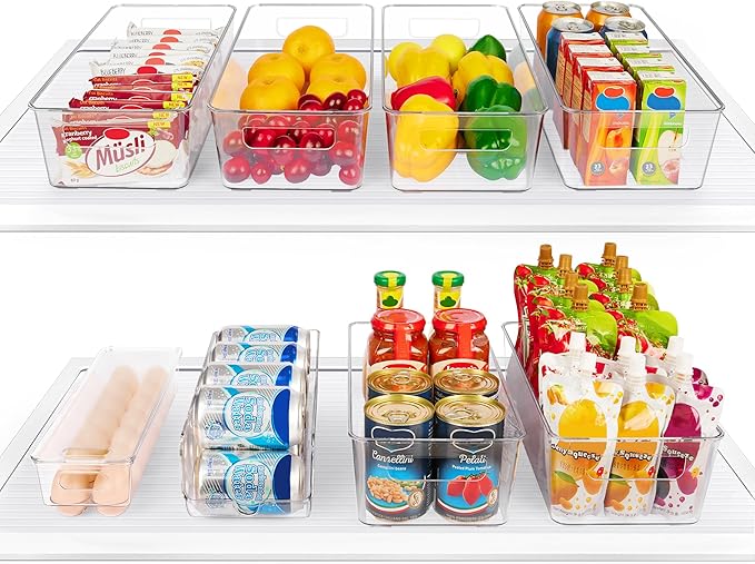 Fridge Organizer Bin Set