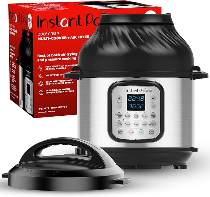Instant Pot Duo Crisp Air Fryer Pressure Cooker