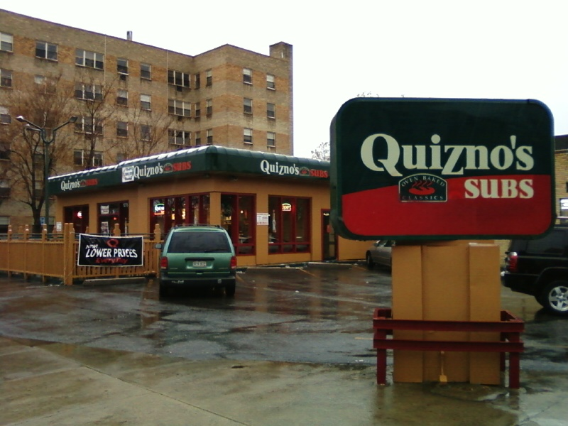 The first Quiznos Subs restaurant
