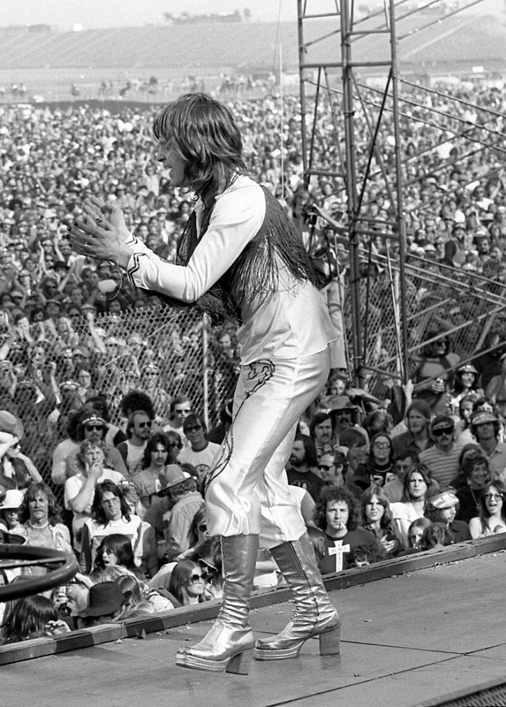Osbourne performing at California Jam in Ontario, California, 1974