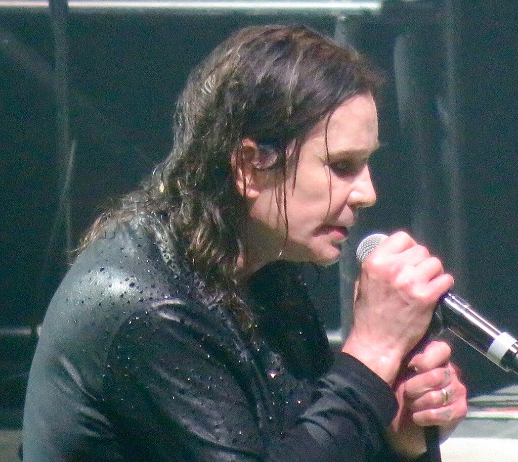Osbourne singing at Black Sabbath's The End performance in Birmingham in February 2017