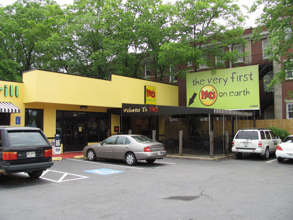 Garden Hills location ("the very first Moe's on earth")