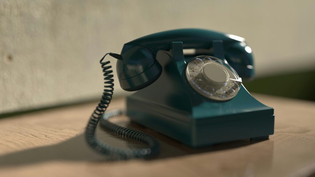 image of old landline phone