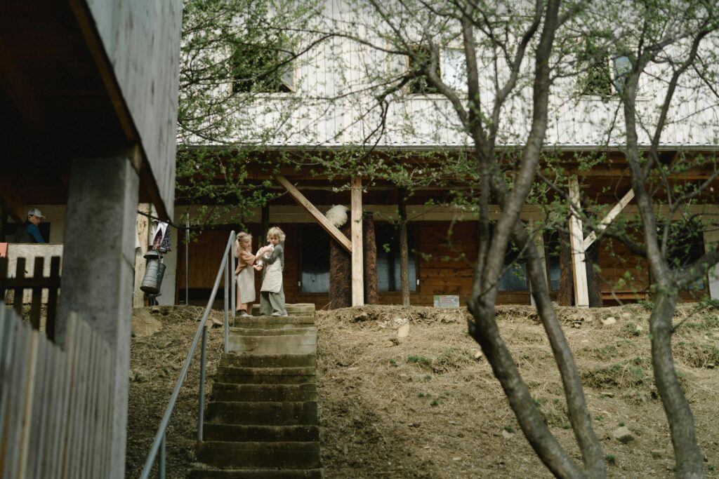 kids playing outside