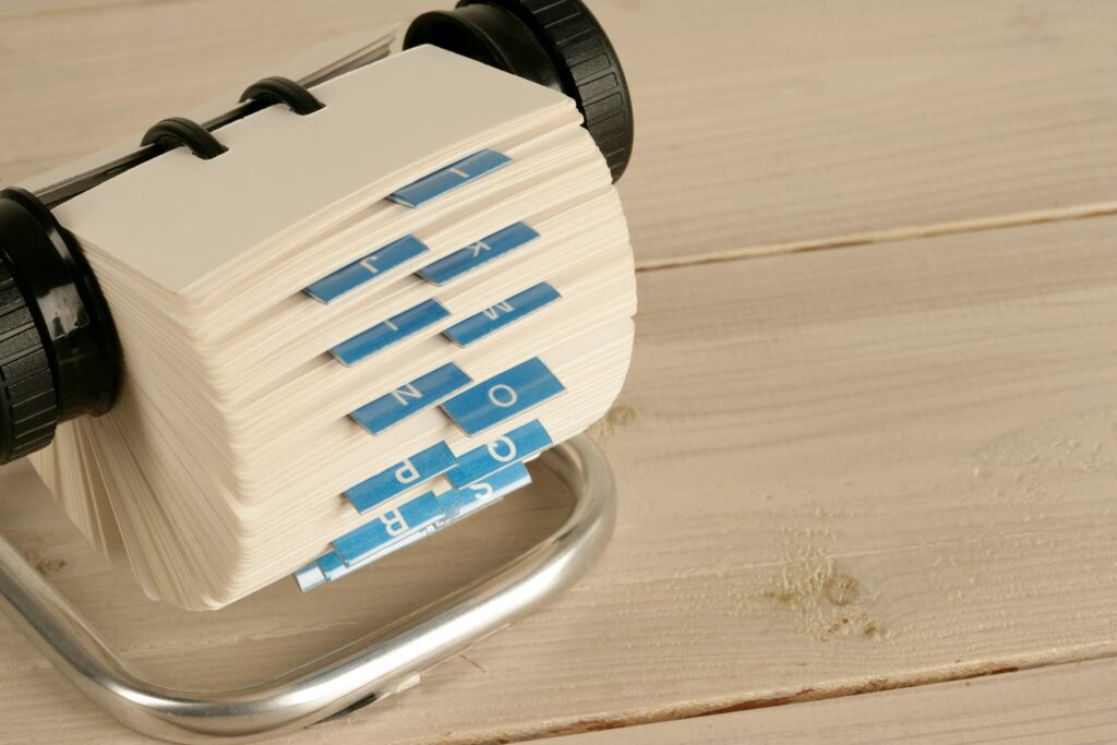 image of old Rolodexes
