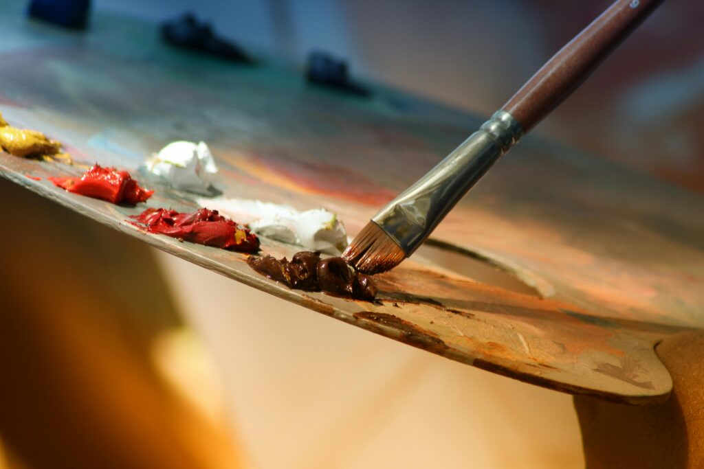 paintbrush and paint