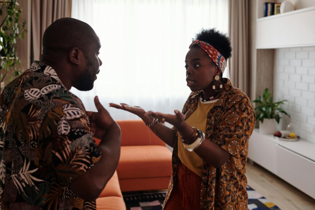 couple have a discussion