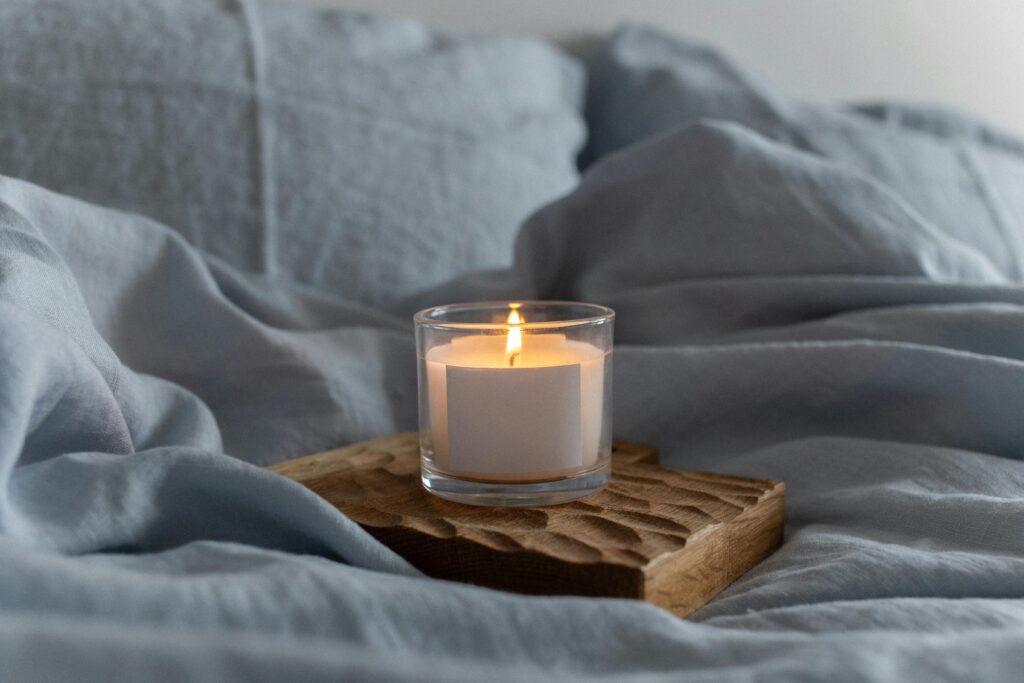 glass candle holder