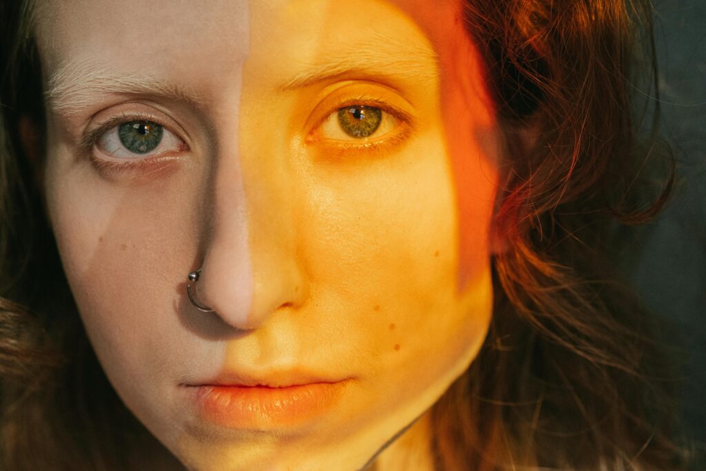 close up image of womans eyes