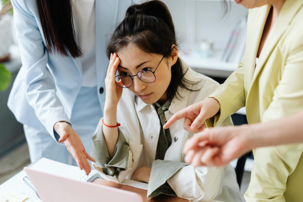 woman feeling overwhelmed