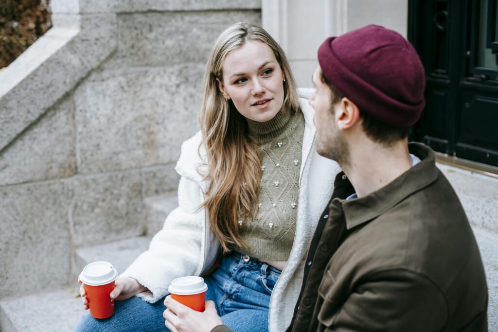 couple drinking coffee
