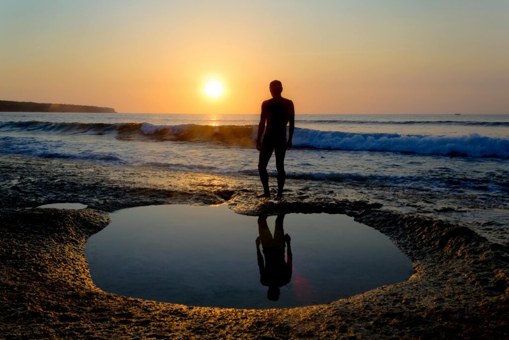 Man at the ocean