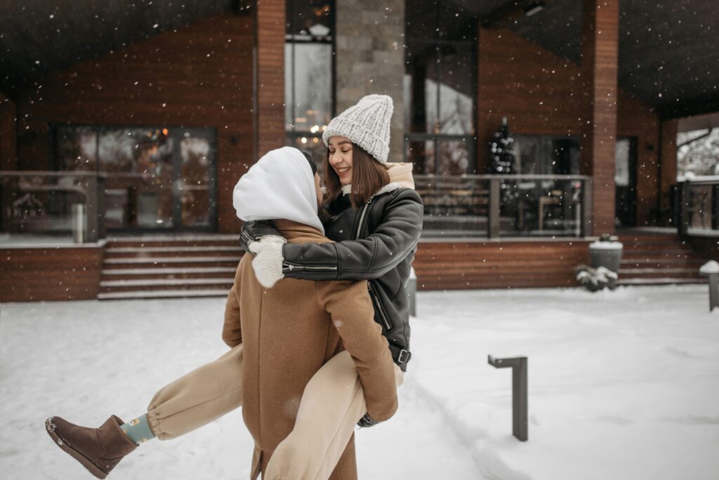 couple in snow