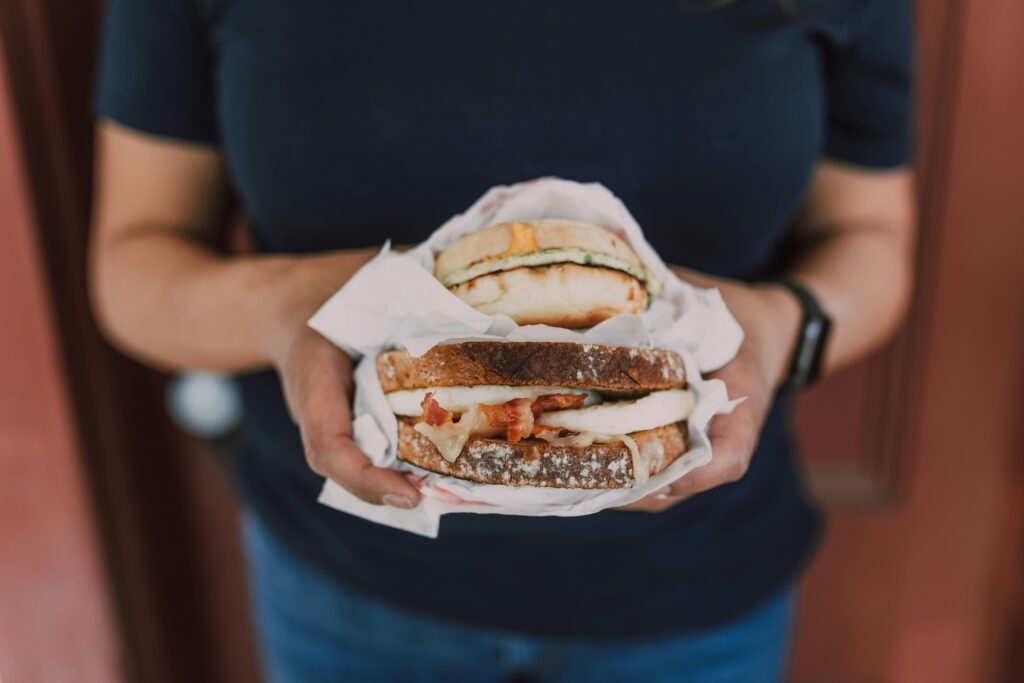 two styles of sandwhich