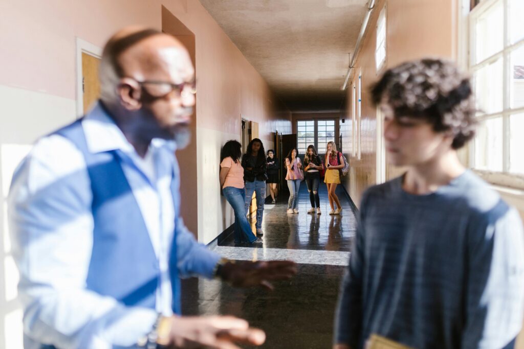 student getting in trouble at school