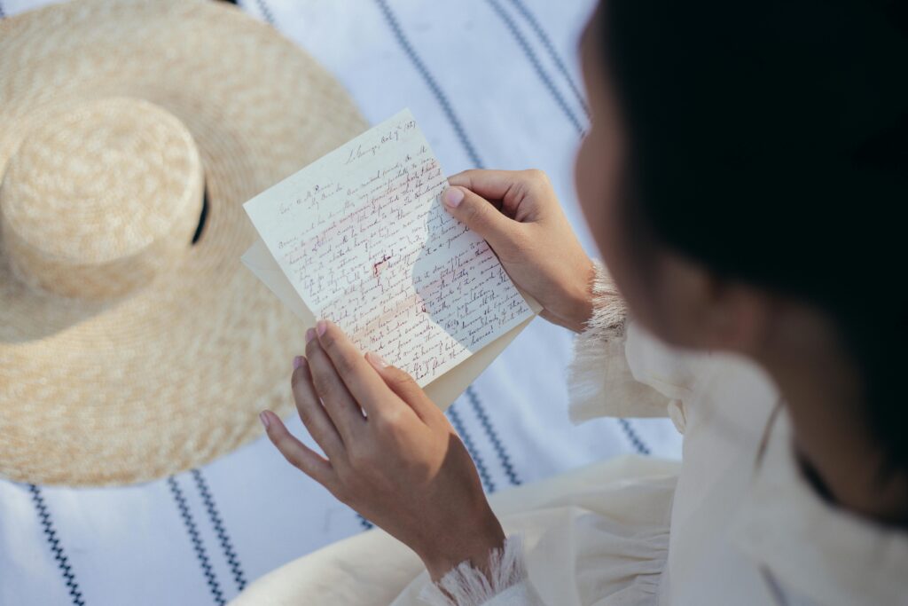 hand written love letter