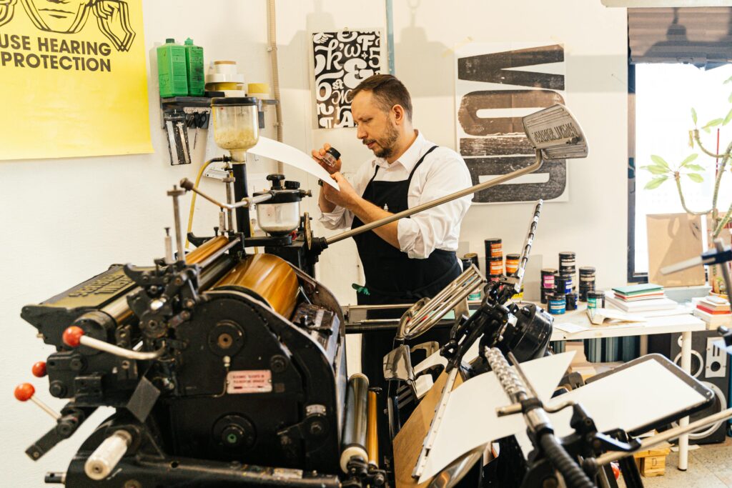 print shop machine