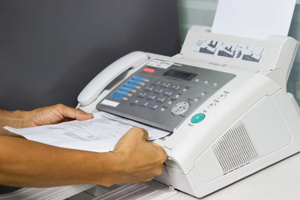 old fax machine