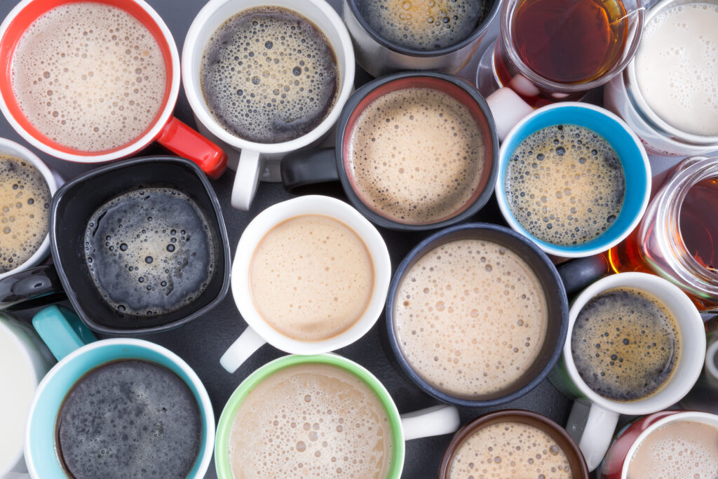 assorted coffee mugs