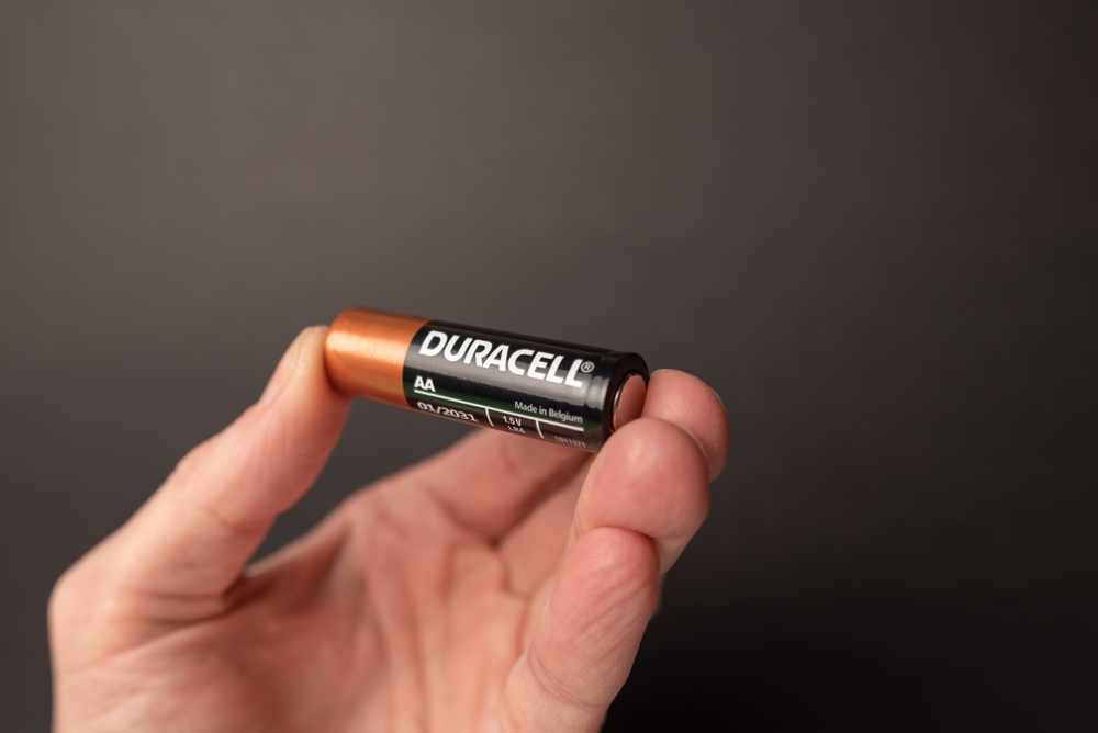 Minsk, Belarus, October 13, 2022, Duracell AA alkaline batteries
