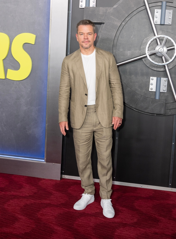 Matt Damon attends Apple Original Films 'The Instigators' premiere at Jazz at Lincoln Center in New York on July 31, 2024